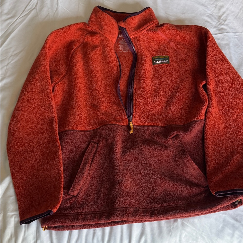 LL BEAN Quarter Zip Fleece